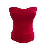 Real Shot Curvy With Chest Cushions Anti-Slip Bar Hottie Wearing Bra Vest Short Loose Tight Top 8151