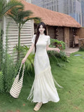 New Chinese Style Of Noble Feeling Of The Fancy Cheongsam Improved Dress Temperament Tux Design Feeling Waist Long Dress