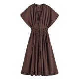 Spring 2025 New Women's Design Sense Of Niche Slim Slim Leisure Dress 2965260