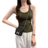 Thai Cool Pure Desire Sleeveless Sleeveless Sling Vest Woman 2025 Summer New Beautiful Look Sexy Hottie Top