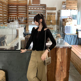 Lyselle Tiansian Two-Piece Long-Sleeved T-Shirt Girl 2026 Spring New Cross-Over Top
