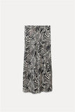 2025 Autumn New Women's Fashion Silk Silk Texture Feel Flute Multi-Colored Skirt 8338537