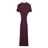 Autumn 2025 New Women's Fashion Fashion Threaded Knitted Long Dress 3471104