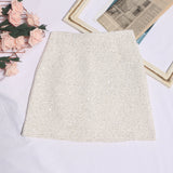 Liliang Coarse Flowers, Half-Dress Women's New High-Rise Thin A-Worded And Light-Resistant Short Skirt 8997