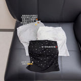 Pure Hot Diamond Smear Sling Sling Sling Vest Women Summer New Sexy Slimming Inside And Outside Wearing A Small Top