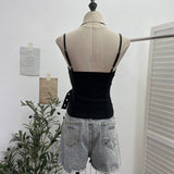 Real Patted Breast Pad Sling Sling Vest Hook Belt Strap Design Feel Waist Hottie Sexy Short Coat 6226