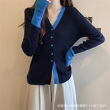 2025 Spring And Autumn New Fashion Slimming Single Row Buckle Knitted Sweater Cardigan Sweater Sweater Thick