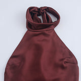 2025 Autumn New Women's Dress Women's High-End Bare Back Hanging Neck French Elegant 8739331
