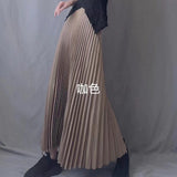 The Long Dress Dress Of The Bowed Dress Woman 2025 Early Spring New High-Waisted Pendant Big Swing Dress Spring And Autumn Color Skirt
