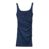 Direct Sales Waist Pressure Folding Body-Boost-Boosted Cowboy With Joint Dress Female Summer Commute New Temperament Skirt