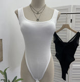 Real Shot With Chest Cushion Cross-Tling With Open Back Sling Sling Vest Small Outside Wearing Sexy Tight One-In-Law 6025