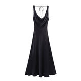 2025 Summer New Women's Fashion Sexy Hot Girl Silk Silk Texture Dress 2590934