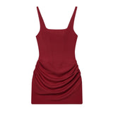 2026 New Summer Fashion Temperament Women's Sexy Sleeveless Bag Hips Tied With Dress