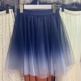 Summer Net Yarn Short Skirt Girl Small A Skirt 2025 Color Half-Dress Skirt Slimy Fairy Fluffy Skirt