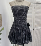 Dizzling Net Yarn With Chest Cushion Anti-Slip Tector-Smeared Thoracic Dress Holiday Small Tart Tart Skirt 15999