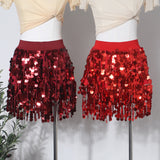 Real Shooting Heavy Industry Lysing A Short Skirt Stage Sexy Hot Babes Night Club Show Tassel Dress Dress 9115