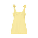 Spring 2025 New Women's Decoration Body Thin Leisure Sling Design Sensense French Dress 2180305