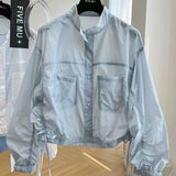 Design A Small Sense Of High-End Cramps Thin-Necked Sunscreen Women's European Summer Loose Short Jacket Jacket