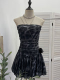 Dizzling Net Yarn With Chest Cushion Anti-Slip Tector-Smeared Thoracic Dress Holiday Small Tart Tart Skirt 15999
