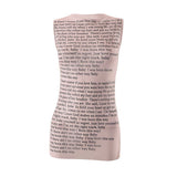 Thai Fashion Street Letter Printing Bodyless Sleeveless T-Shirt Hottie Mesh Perspective Round Collar Top Summer