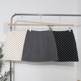Long-Term Plus Single Real Shot Wave Half Dress Women Summer Anti-Light High-Waisted Thin Ass A Short Skirt 6878
