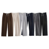 Autumn 2025 New Women's Fashion Casual Street Double Waist Wide Leg Pants 1608225
