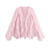 Spring New Laminated Solid Color Shirt 4786063321