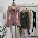 Real Shooting Retro Irregularly Hollow Knitted Jersey Dress Girl With Hottie Word Shoulder Collar Blouse 8101
