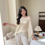 Famous Wind Fashion Lazy Shoulder Shoulder Ice Silk Summer Sexy Thin Coat Loose Cloak Sunscreen Shirt Woman