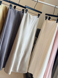 Autumn And Winter Thickened State Slid Fishtail Dress Mid-Length 2025 New High-Waist A-Word Half-Body Skirt