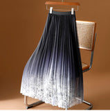 Print Mesh Dress Half Dress Girl Spring And Summer 2025 New Broken Flower Yarn Skirt In The Long-Scared 100-Fold Skirt A-Word Dress