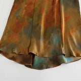 2025 New Women's Fashion Retro Silk-Sense Textured Printed Dress