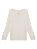 White Lazy Wind Long Sleeves Loose T-Shirt For Spring And Summer Leisure Thin Sunscreen Shirt Half-Opened Blouse