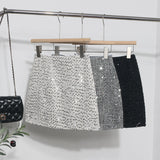 Slide Dress Skirt Girl Babes A Small Silver Shiny Light Short Skirt 8258