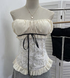 Real Shoots Of The Jacaranda With A Bow With A Bow Folded Breast Vest For A Summer With A Breast Pad Sleeveless Top 6168