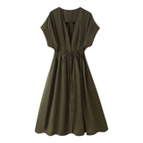 Spring 2025 New Women's Design Sense Of Niche Slim Slim Leisure Dress 2965260