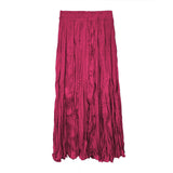 Long-Long Crumbilled Skirt Women's Dance Dress Korean High Temperature Folding Folded Skirt Flowing Folding Skirt