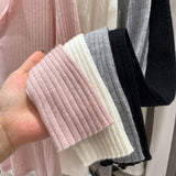 2026 Early Spring Temperament Wool V Collar Inside The Knitted Bottom Shirt Women Commuter High-End Feel Blouse Autumn