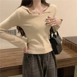 Autumn And Winter New Women's Decoration Body Slim Soft With Knitted Shirt Tide Over The Bottom Sweater Women's Clothing