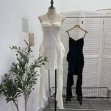 Land Breeze To Wear To Make Old Hole Dress With Leaves Floating Desert Travel Sling Skirt 9536