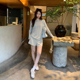 Lazy Holiday Style Light And Thin Light Transparent Sun Knitted Jersey Women's 2026 New Super Beautiful Loose Top