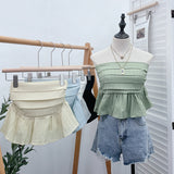 Sweet And Spicy Wind Wearing A Breast Vest Female Pressure Folded Word To Receive Waist Skirt Short Wrapped Chest-Clothed Backwear 8965