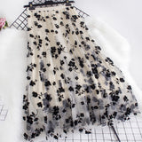 Planting Plum Yarn Half-Dress Women's Autumn And Winter 2025 New Medium And Long-Term Thin Hanging Yarn Skirt Fairy 100-Fold Skirt