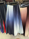 2025 New Women's Color Metallic Metallic Luster 100-Folded Dress Long Organ Skirt Half-Dress Skirt