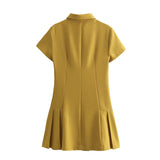 New Women's Clothing Fashion And Casual Shirt Styles With A Collar Mini Dress In Summer 2025
