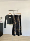 French Temperament Retro Tie-Dye Dress Girl Spring 2025 New High-End Feel-Back Bau-Style A-Word Dress