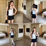 French Small Capital To Repair The Fine Shoulder With The U-Neck Vest Women Wearing 2026 New Beautiful Small Sling Suit