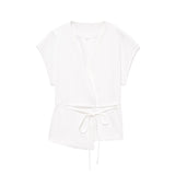 2025 Spring And Summer New Women's Fashion Temperament Casual Sleeveless Double Vest Folding Pants 8056586