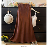 French High-Grade Glossy-Sense Fish-Tailed Half-Dressed Women's Spring 2025 New High-Waisted Hairy-Skinny-Blanesed Bag-Butg Skirt