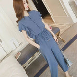 Summer Pet Petting Children Born High Girlfriends Korean Version Of 150Cm Short-Sleeved Casual Pants 150Cm155 Two Sets
